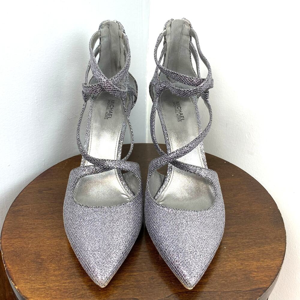 Michael Kors Catia Sparkling Silver Glitter Chain… - image 4